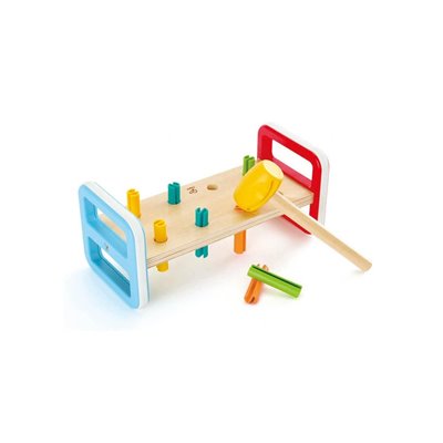 Hape Early Explorer Ξύλινο Σετ Σφηνώματα Rainbow Pounder 