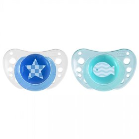 Chicco Πιπίλα Physio Air Σιλικόνης 6-16M+ (2ΤΜΧ) - Σιέλ  Chicco Πιπίλα Physio Air Σιλικόνης 6-16M+ (2ΤΜΧ) - Σιέλ