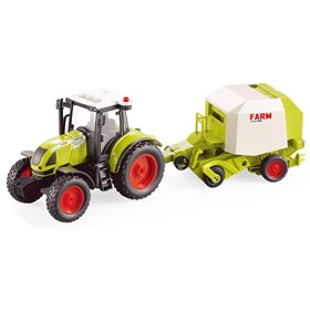  Friction Τρακτέρ Με Πρέσα, Φώτα Και Ήχους 1:16 