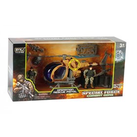 Special Force Στρατιωτικό Σετ Με Ελικόπτερο Και Στρατιώτες   Special Force Στρατιωτικό Σετ Με Ελικόπτερο Και Στρατιώτες