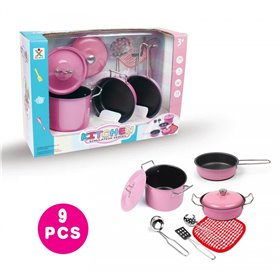  Σετ Κατσαρολικά Μεταλλικά 9Τεμ Stainless Steel 