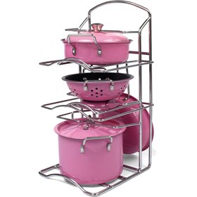  Kitchen Simulation Series Σετ Μαγειρικής Ανοξείδωτο Ατσάλι Με 7 Αξεσουάρ 