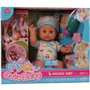  Cute Baby Κούκλα Μωράκι 40 Εκ. Με 8 Αξεσουάρ 