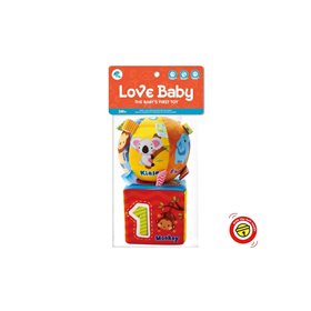  Love Baby Μπαλίτσα Και Κύβος Με Κουδουνάκι 