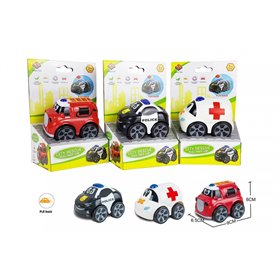  Αυτοκινητάκι City Rescue Pull Back 1Τεμ 