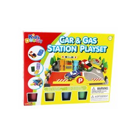  Kid&039s Dough Car And Gas Station Playset Πλαστοζυμαράκια 