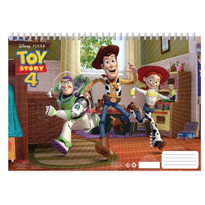 Diakakis imports Toy Story Μπλοκ Ζωγραφικής 40 Φύλλα Με Αυτοκόλλητα, Στένσιλ - 2 Σχέδια 