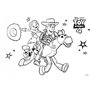 Diakakis imports Toy Story Μπλοκ Ζωγραφικής 40 Φύλλα Με Αυτοκόλλητα, Στένσιλ - 2 Σχέδια 