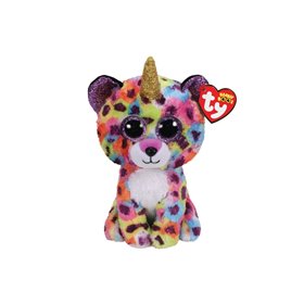 ty Beanie Boos Χνουδωτό Λεοπάρδαλη Giselle Κερατοειδή Πολύχρωμη 15 Εκ. 
