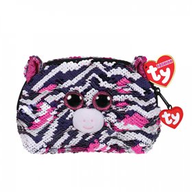 ty Fashion Sequin Χνουδωτό Τσαντάκι Αξεσουάρ Ζέβρα Zoey  ty Fashion Sequin Χνουδωτό Τσαντάκι Αξεσουάρ Ζέβρα Zoey