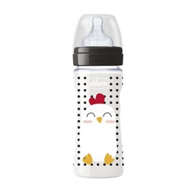 Chicco Πλαστικό Μπιμπερό Well-Being Pop Friends Θήλη Σιλικόνης 250Ml 2M+  Chicco Πλαστικό Μπιμπερό Well-Being Pop Friends Θήλη Σιλικόνης 250Ml 2M+