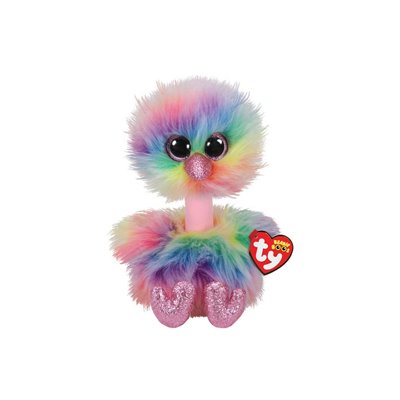 ty Beanie Boos Χνουδωτό Στρουθοκάμηλος Παστέλ 23Εκ. 