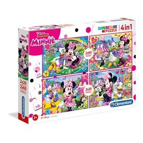 Clementoni Παιδικό Παζλ Color Minnie Helpers 2X20 + 2X60 Τμχ 