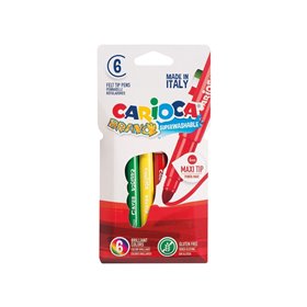 CARIOCA Μαρκαδόροι BRAVO 6 Χρώματα  CARIOCA Μαρκαδόροι BRAVO 6 Χρώματα