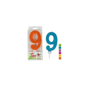 OEM Trend Glitter Κεριά Maxi No. 9 