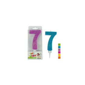 OEM Trend Glitter Κεριά Maxi No. 7 