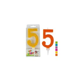 OEM Trend Glitter Κεριά Maxi No. 5 