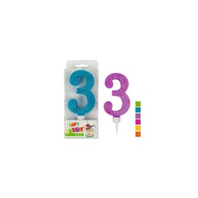 OEM Trend Glitter Κεριά Maxi No. 3 