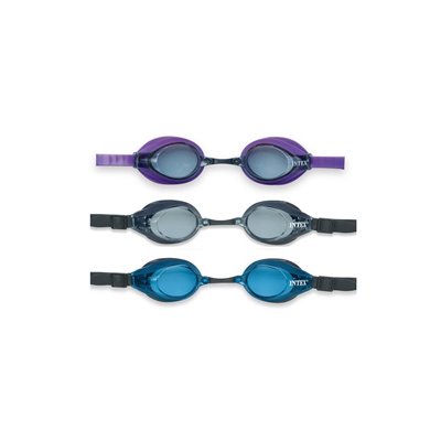 INTEX Silicon Racing Goggles - Αθλητικά Γυαλάκια Κολύμβησης Σε Τρία Χρώματα 