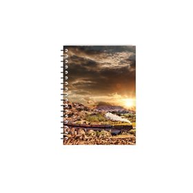 MUST Τετράδιο Σπιράλ Travel 4 Θεμάτων 128 Φύλλων - 4 Σχέδια 