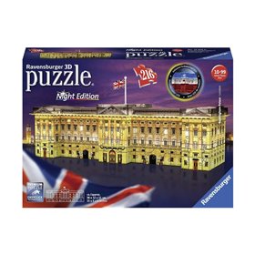 Ravensburger 3D Παζλ Night Edition 216 Τεμ. Παλάτι Του Μπάκιγχαμ  Ravensburger 3D Παζλ Night Edition 216 Τεμ. Παλάτι Του Μπάκιγχαμ