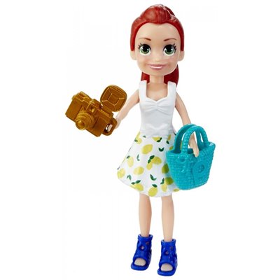 Mattel Polly Pocket Κούκλα Με Ρούχα Bon Voyage! Fashion Haul 