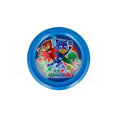 Stor PJ Masks - Πιτζαμοήρωες Παιδικό Πλαστικό Πιατάκι - Μπλε 