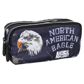 Diakakis imports Animal Planet Κασετίνα Με 2 Φερμουάρ North American Eagle 