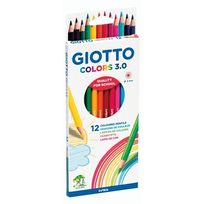 Giotto FILA Ξυλομπογιες Colors 3.0 12 Τεμάχια 