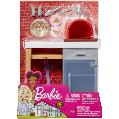 Mattel Barbie Έπιπλα Εξωτερικού Χώρου - Φούρνος Πίτσας 