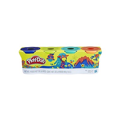 Hasbro Play-Doh Wild Color Pack 4 Βαζάκια 