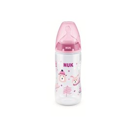 NUK Μπιμπερό First Choice Plus Winter Πλαστικό PP Σιλικόνης M2 300Ml - 2 Σχέδια  NUK Μπιμπερό First Choice Plus Winter Πλαστικό PP Σιλικόνης M2 300Ml - 2 Σχέδια