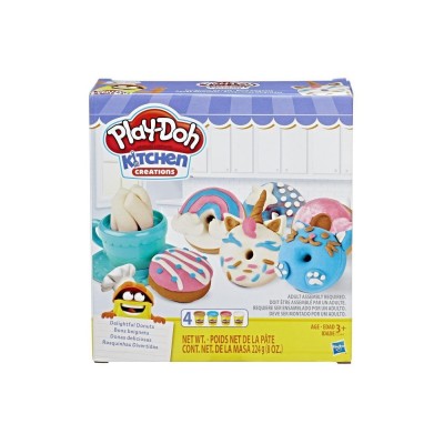 Hasbro Play-Doh Kitchen Creations Νόστιμα Ντόνατς Σετ Με 4 Χρώματα 