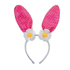Fun Fashion Στέκα Κουνελάκι Με Μαργαρίτες 