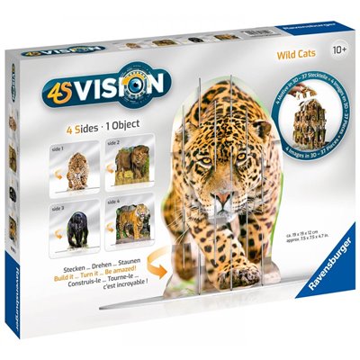Ravensburger 4S Vision Παζλ 60 Τεμ. Wild Cats 