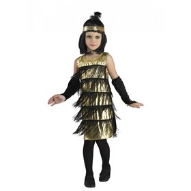 CLOWN Αποκριάτικη Στολή Gold Flapper Νο. 08  CLOWN Αποκριάτικη Στολή Gold Flapper Νο. 08
