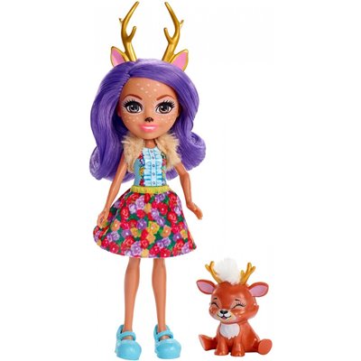 Mattel Enchantimals Κούκλα Και Ζωάκι Danessa Deer And Sprint 