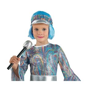 CLOWN Περούκα Αποκριάς Καρρέ Παιδική Σιέλ 