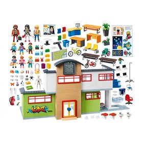 Playmobil Επιπλωμένο Σχολικό Κτίριο  Playmobil Επιπλωμένο Σχολικό Κτίριο