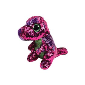 ty Beanie Boos Flippables Χνουδωτό Sequin Δράκος Ροζ - Πράσινος 15 Εκ. 
