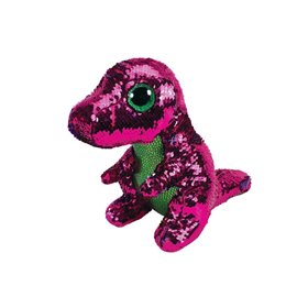ty Beanie Boos Flippables Χνουδωτό Sequin Δράκος Ροζ - Πράσινος 23 Εκ. 