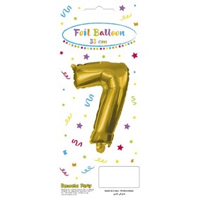 PROCOS Decorata Party Gold Foil No 7 Μπαλόνι - Χρυσό  PROCOS Decorata Party Gold Foil No 7 Μπαλόνι - Χρυσό