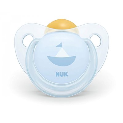 NUK Trendline Baby Rose And Blue Ορθοδοντική Πιπίλα Καουτσούκ Μπλε, 0-6 Μηνών - 2 Σχέδια 