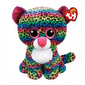 ty Beanie Boos Dotty Χνουδωτό Λεοπάρδαλη Πολύχρωμη 70Εκ 