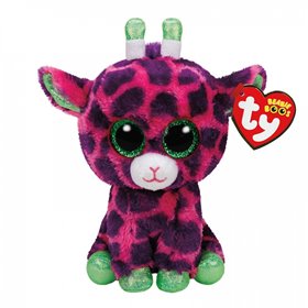 ty Beanie Boos Gilbert Χνουδωτό Καμηλοπάρδαλη Ροζ Και Μωβ 70Εκ 