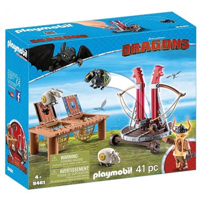 Playmobil Dragons Ο Σκόρδος Με Καταπέλτη Προβάτων 