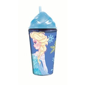 GIM Disney Frozen Cream Cup PS Ποτήρι Με Καλαμάκι 354Ml  GIM Disney Frozen Cream Cup PS Ποτήρι Με Καλαμάκι 354Ml