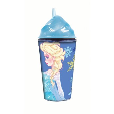 GIM Disney Frozen Cream Cup PS Ποτήρι Με Καλαμάκι 354Ml 