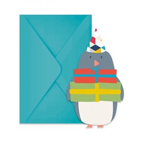 PROCOS Προσκλήσεις Και Φάκελα Με Κοπτικό Αρκτική (6 Τεμάχια)  PROCOS Προσκλήσεις Και Φάκελα Με Κοπτικό Αρκτική (6 Τεμάχια)