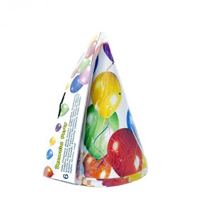 PROCOS Decorata Balloons Fiesta Καπελάκια Πάρτυ - 6 Τεμάχια  PROCOS Decorata Balloons Fiesta Καπελάκια Πάρτυ - 6 Τεμάχια